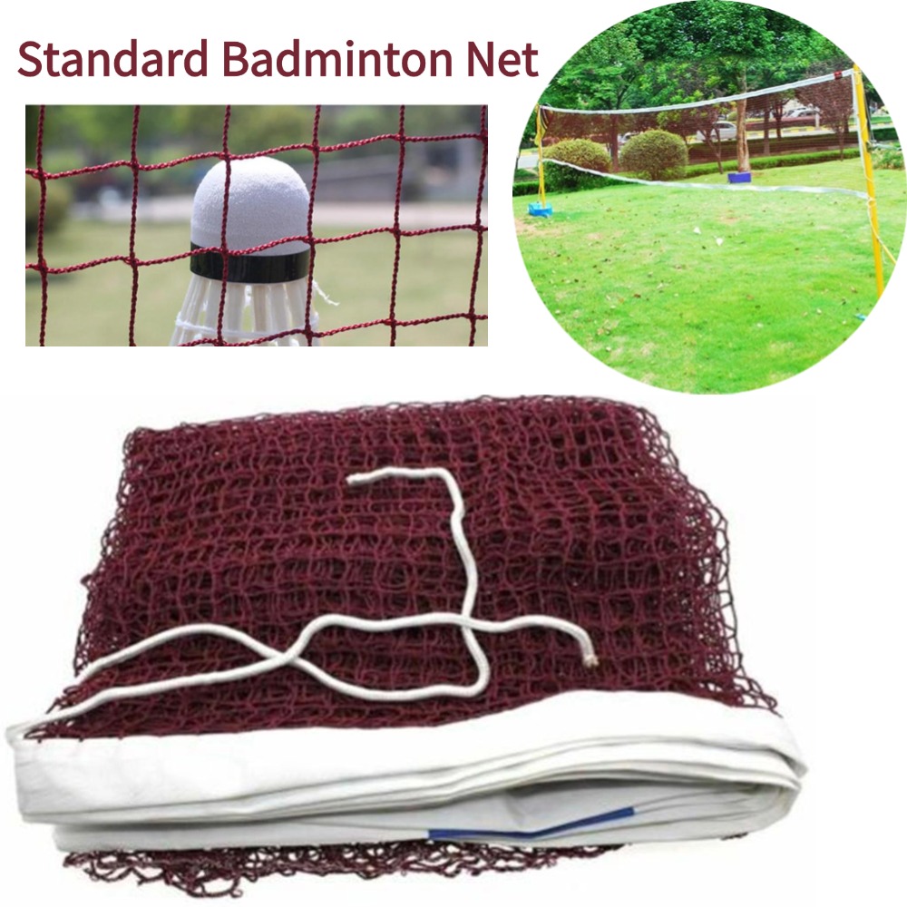 Badminton Rules - プロ仕様のシンプルで持ち運び可能な折りたたみ式スポーツトレーニング標準バドミントンネット屋外テニスネットシャトルコックメッシュエクササイズ
