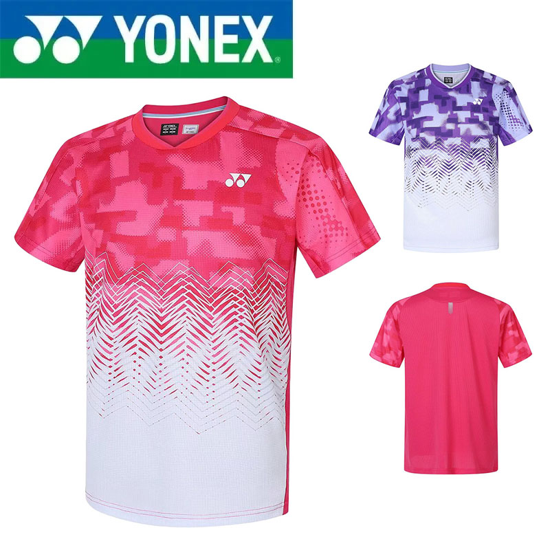 Badminton Yonex - YONEX 高品質ジュニアバドミントンシャツ メンズ＆レディース トップス 通気性 速乾性