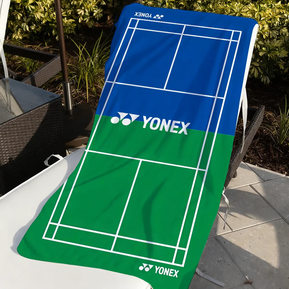 Badminton Yonex - ファッションバドミントンロゴブランドタオル速乾性ソフトヨガ水泳フィットネス登山Y-Yonex-S大型ビーチタオル
