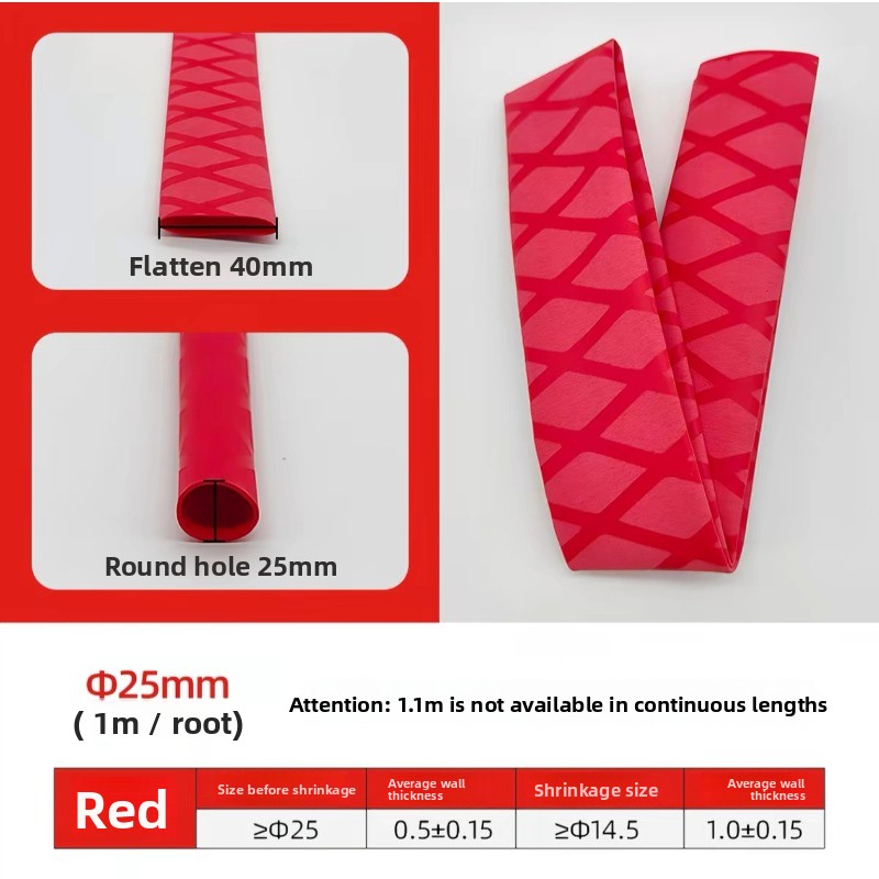 Badminton Equipment - 断熱釣り竿用ホットシュリンクチューブシリコンテクスチャ滑り止めハンドルカバー（バドミントンラケット、電動自転車ハンドルバー用）