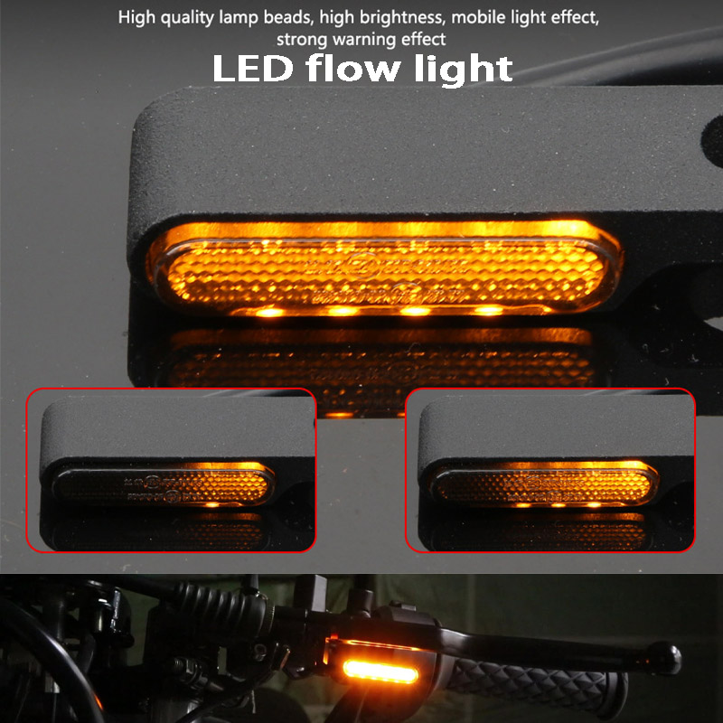 Badminton Flash - オートバイ LED ミニフローターンシグナル 12V オートバイスクーターハンドルバーインジケーターライトウインカーランプアンバーフラッシャーテールライト