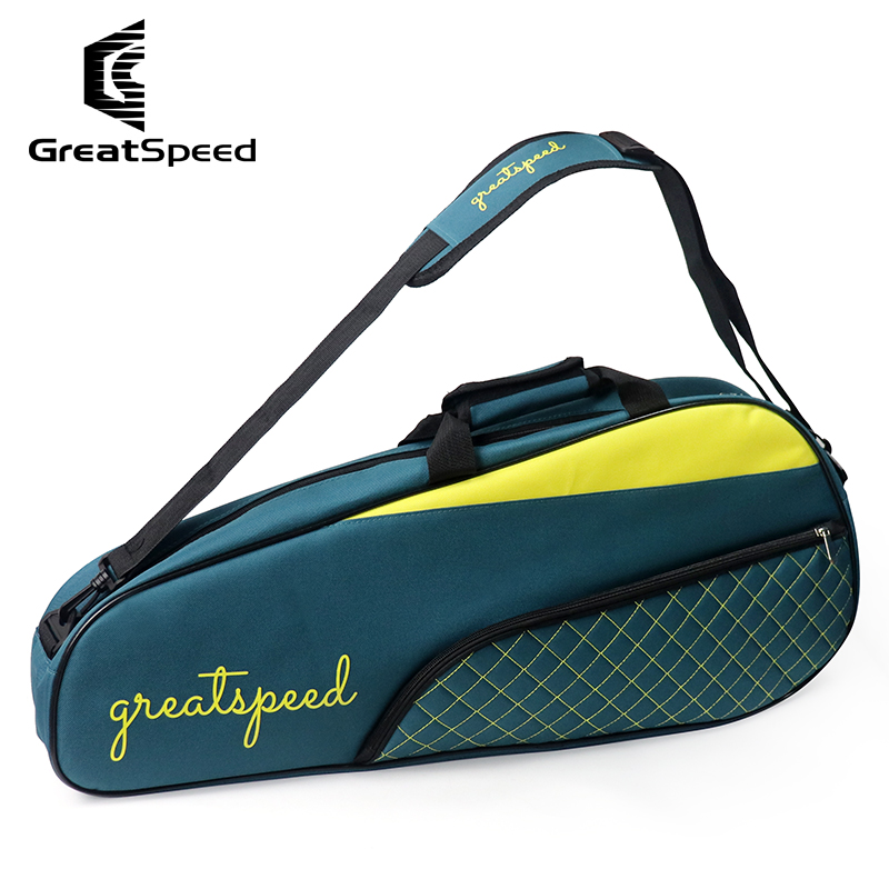 Badminton Equipment - Greatspeed 3-6 個テニスバドミントンラケットスポーツバッグワンショルダーパック男性女性シンプルなラケットバッグ