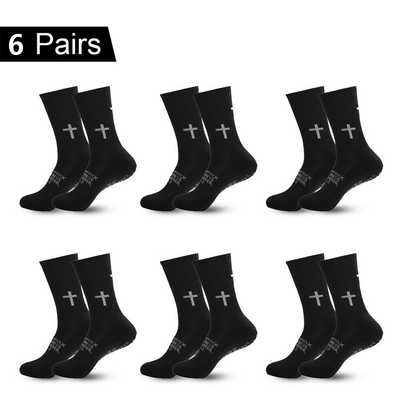 4/5/6 ペア滑り止めサッカーソックス男性女性通気性サッカ - Ankle Support Badminton のレビューと価格