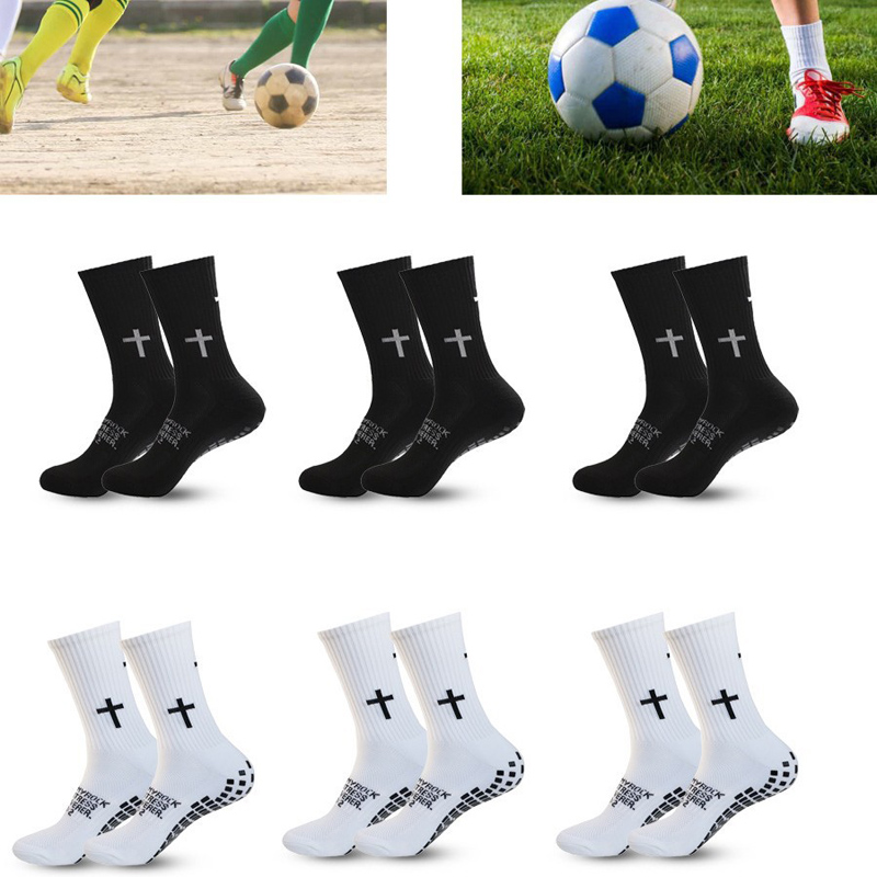 4/5/6 ペア滑り止めサッカーソックス男性女性通気性サッカ - Ankle Support Badminton のレビューと価格