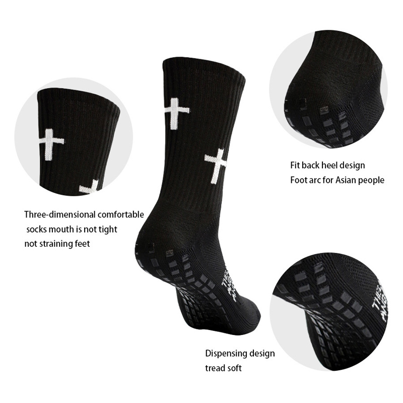 4/5/6 ペア滑り止めサッカーソックス男性女性通気性サッカ - Ankle Support Badminton のレビューと価格