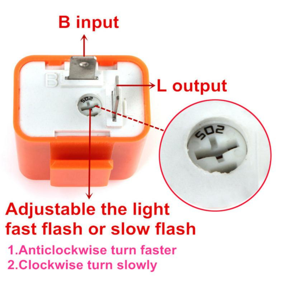 12V 速度調整可能な 2 ピン LED 電子フラッシャーリ - Badminton Flash のレビューと価格