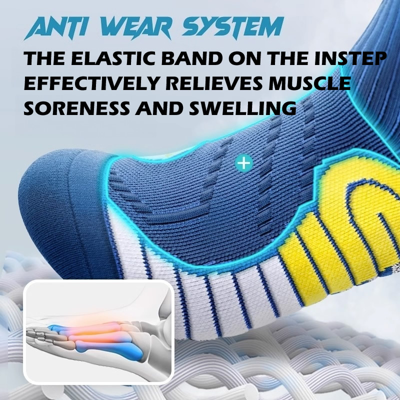 2 ペアプロフェッショナルランニングマラソンソックス男性大き - Ankle Support Badminton のレビューと価格