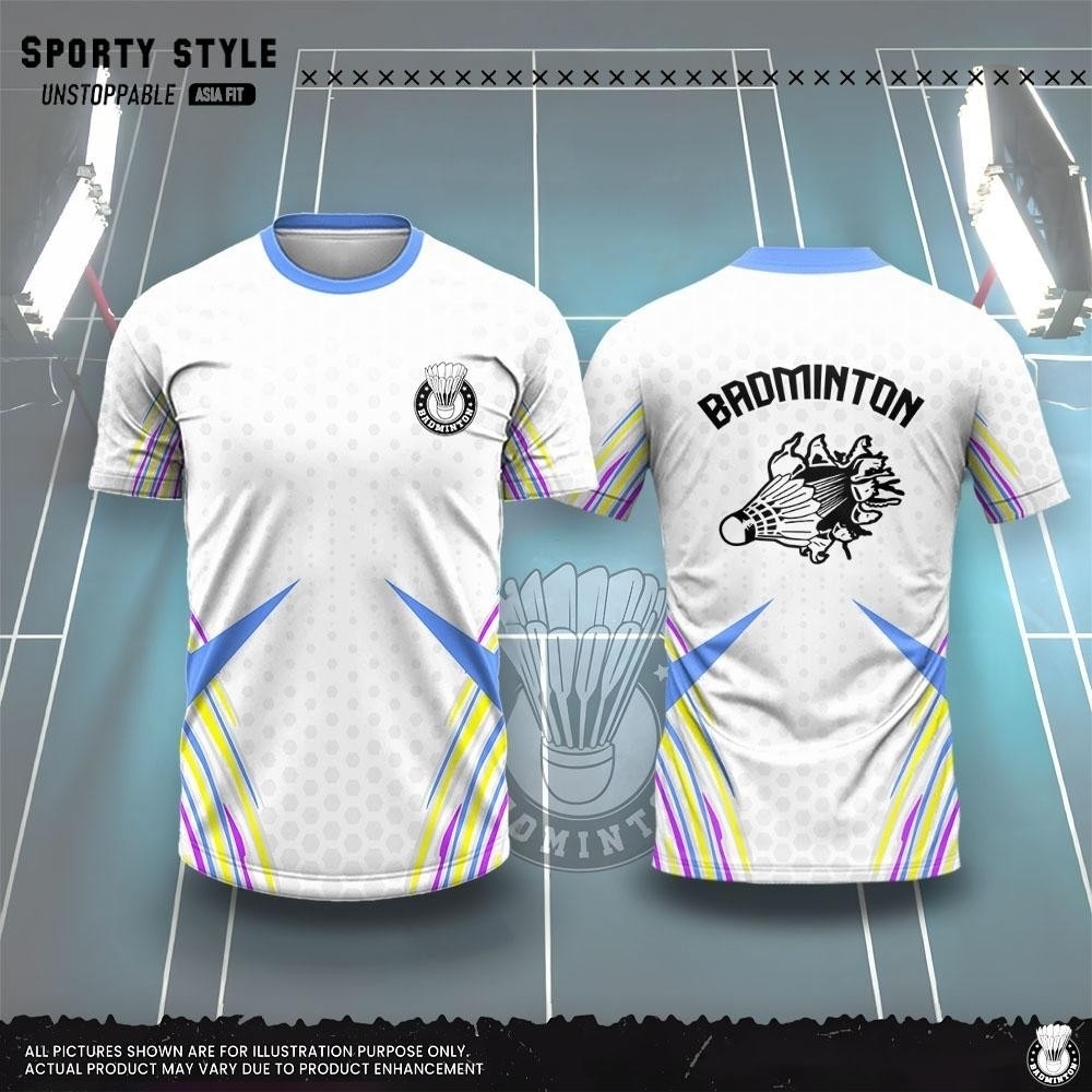メンズ服ファッション 3D プリントバドミントン Tシャツ夏 - Badminton Emoji のレビューと価格