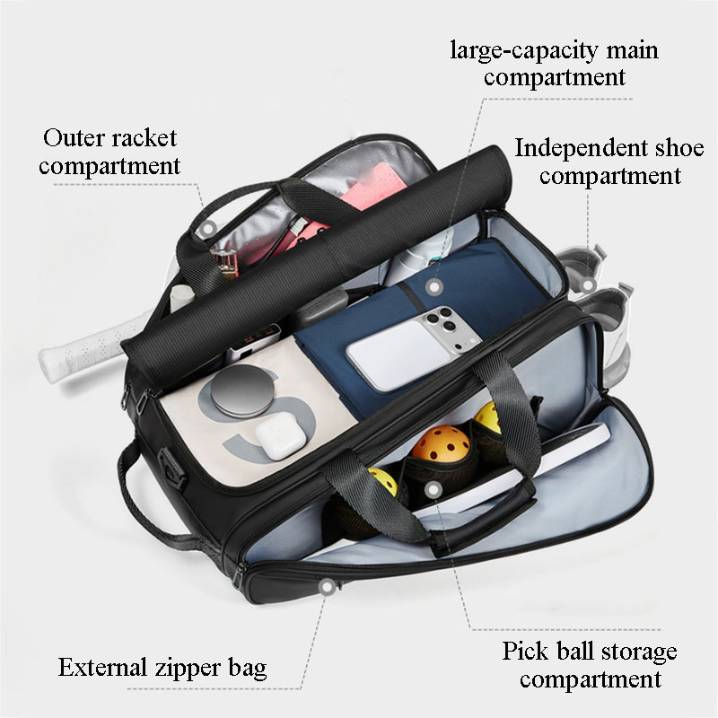 テニスバッグ、大容量、軽量、多機能スポーツバドミントンバック - Badminton Equipment のレビューと価格