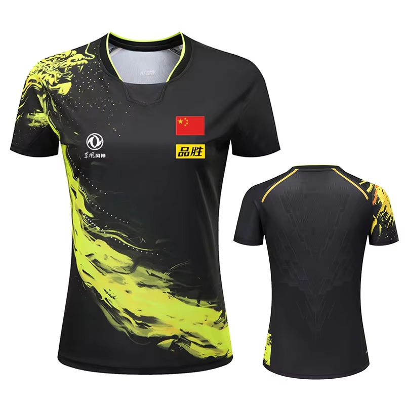 男性と女性のためのドラゴンプリント卓球Tシャツ,ファッション - Badminton Emoji のレビューと価格
