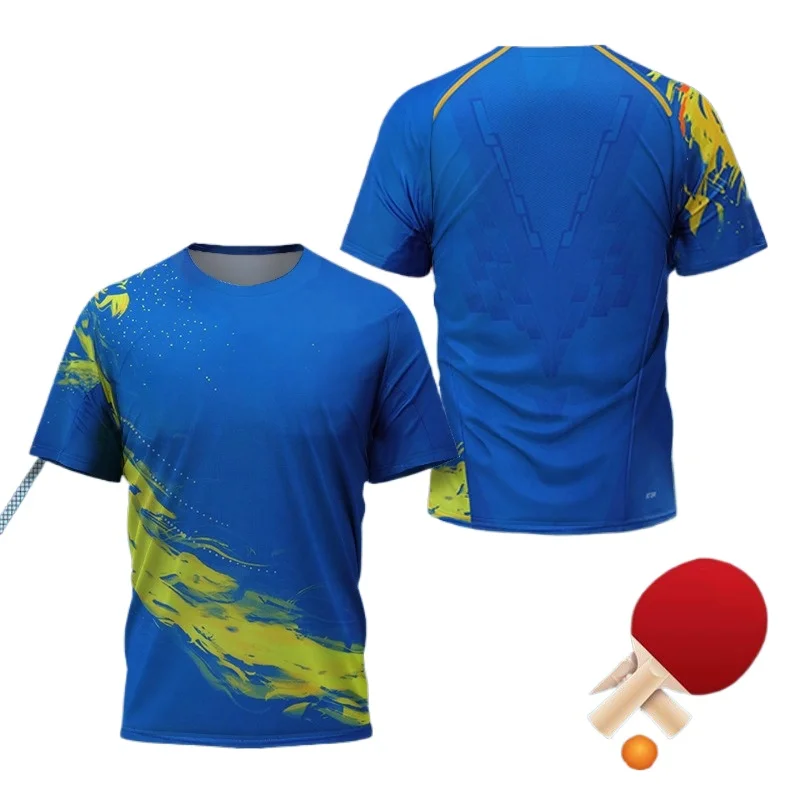 中国ドラゴン卓球グラフィック Tシャツ男性用衣類ファッション - Badminton Emoji のレビューと価格